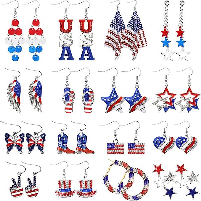 Patriotic Collection Earrings - Lady Dorothy Boutique