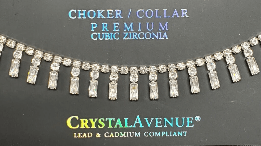 Premium Cubic Zirconia Drop Choker - Lady Dorothy Boutique