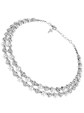 Rhinestone And Pearl Choker - Lady Dorothy Boutique