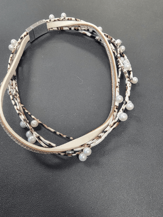 Rhinestone Wrap Bracelet/Choker - Lady Dorothy Boutique