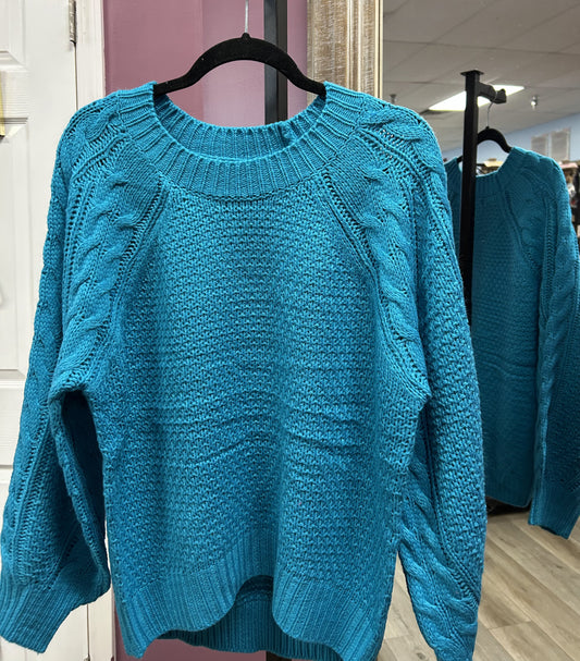 Turquoise Cozy Sweater