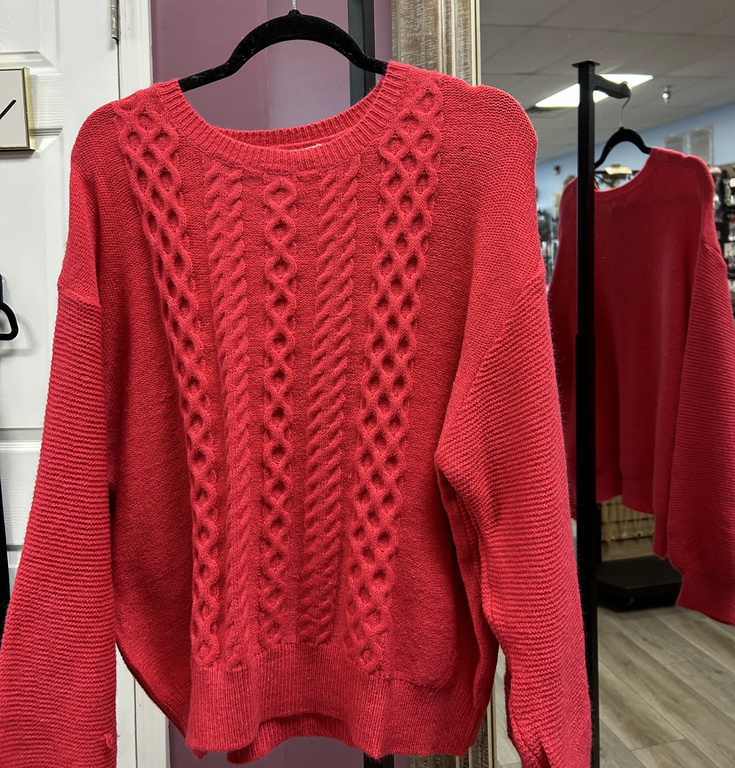 Raspberries In The Snow Sweater