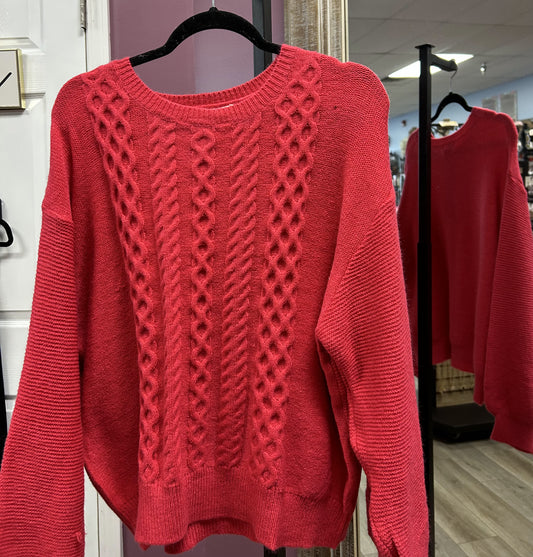 Raspberries In The Snow Sweater