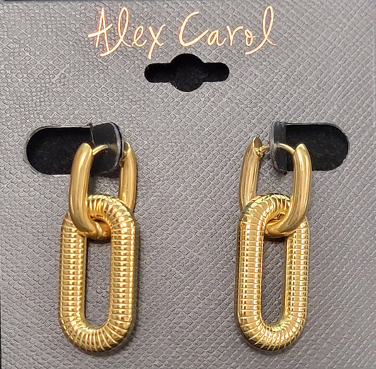 Alex Carol Paperclip Earrings