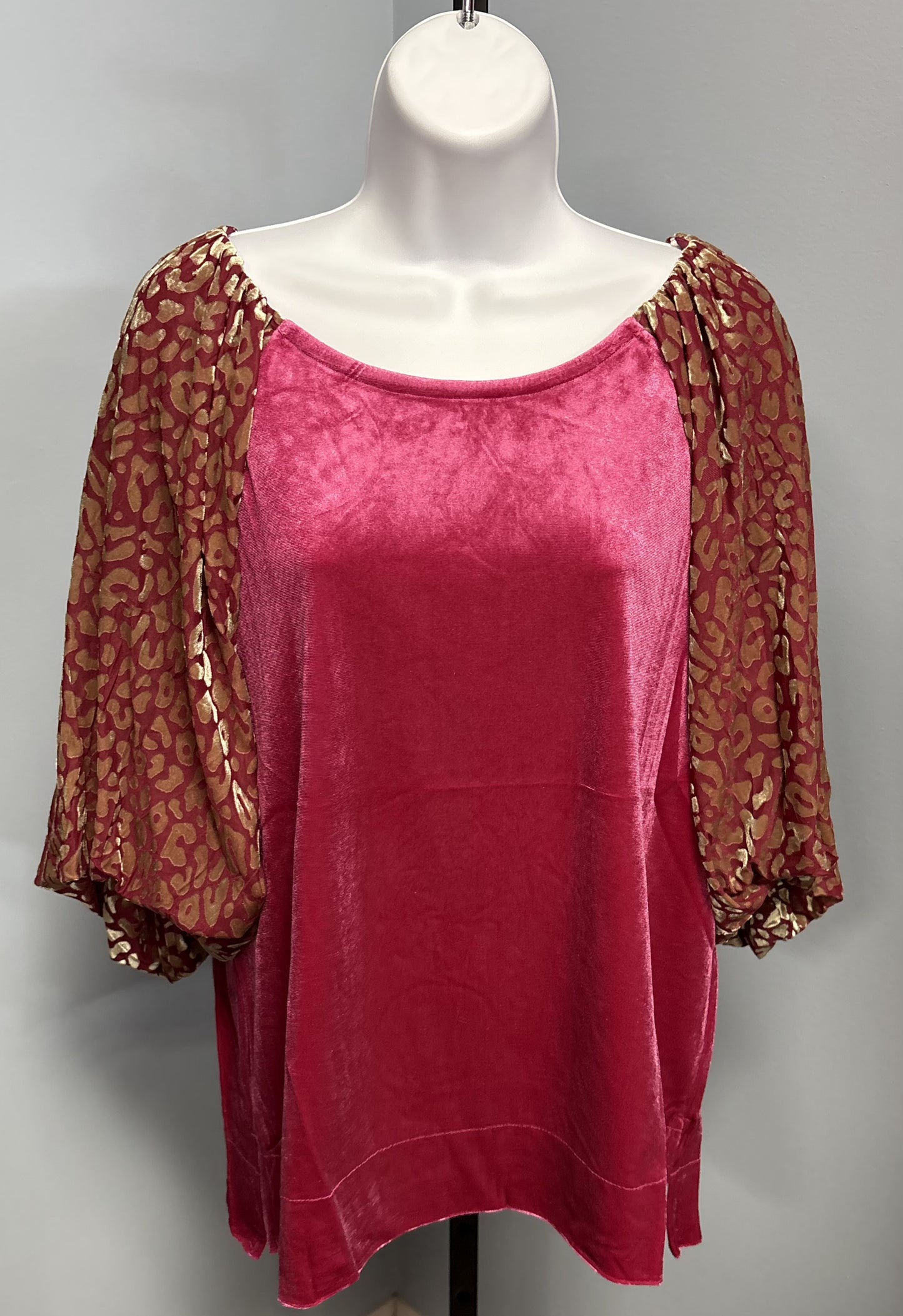 Balloon, Velvet & Leopard OH MY! Top