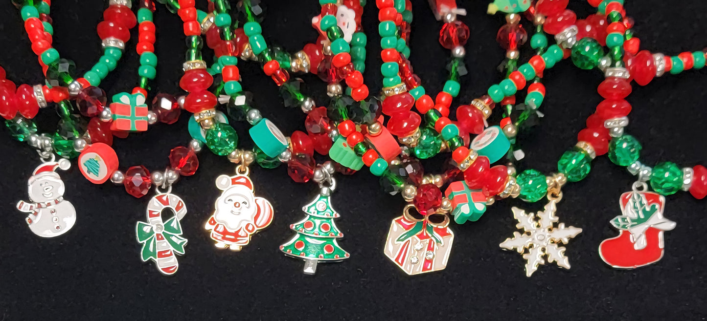 Christmas Charm Stretch Bracelets