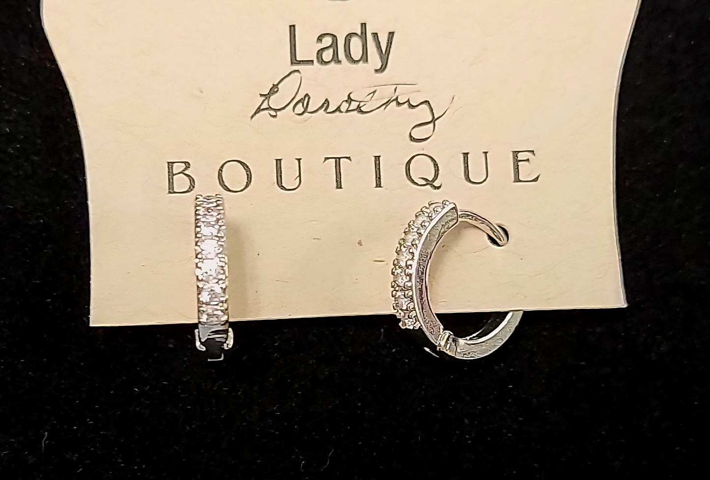 Sterling Silver Huggie Hoop