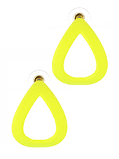 Rubber Curved Teardrop Earring - Lady Dorothy Boutique
