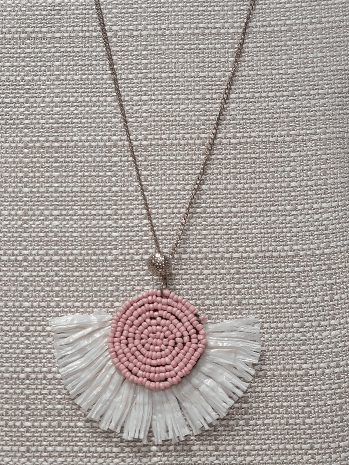Seed Bead Paper Mache Necklace - Lady Dorothy Boutique