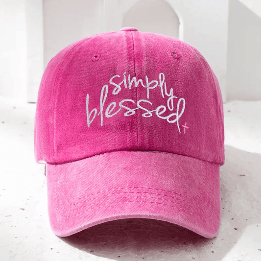 Simply Blessed Baseball Cap - Lady Dorothy Boutique