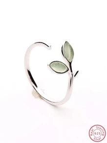 Sterling Silver Leaf Ring - Lady Dorothy Boutique