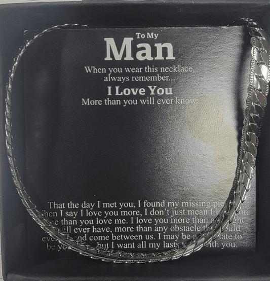To My Man Necklace