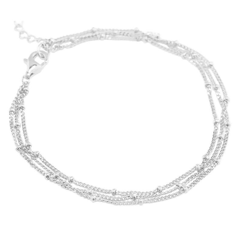 Triple Layer Satellite Chain Bracelet - Lady Dorothy Boutique