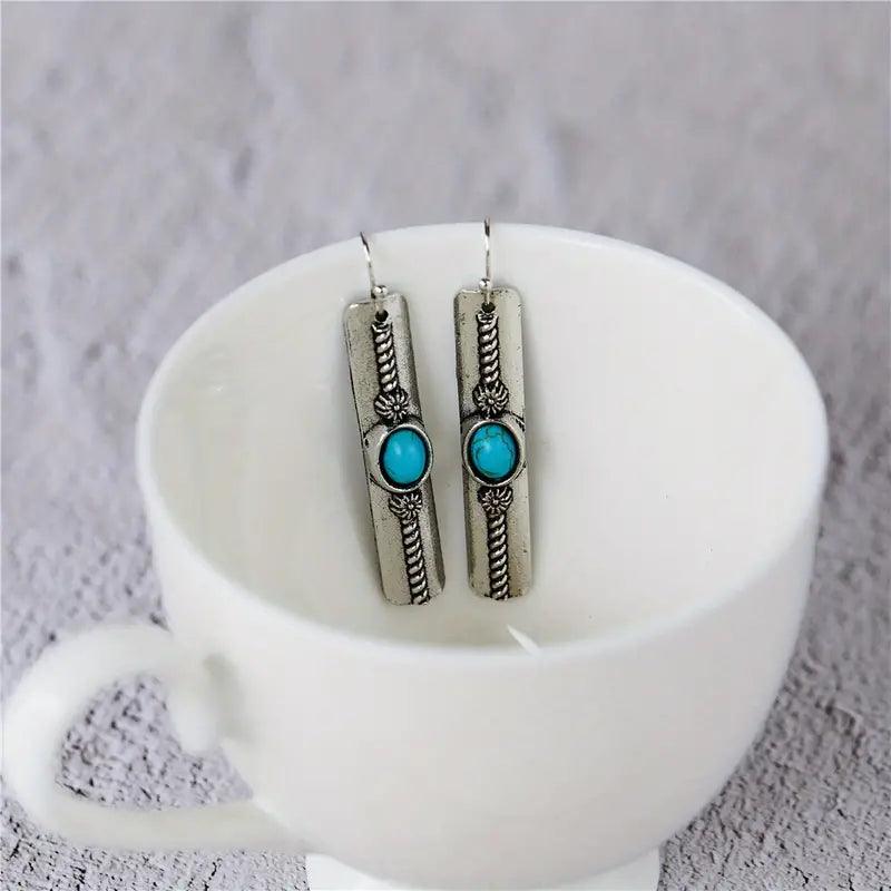 Turquoise Drop Earrings - Lady Dorothy Boutique