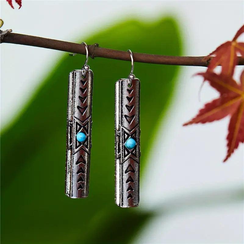 Turquoise Drop Earrings - Lady Dorothy Boutique