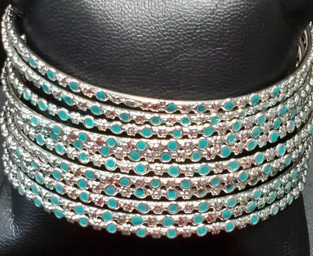 Turquoise Stack Bangles Bracelets - Lady Dorothy Boutique