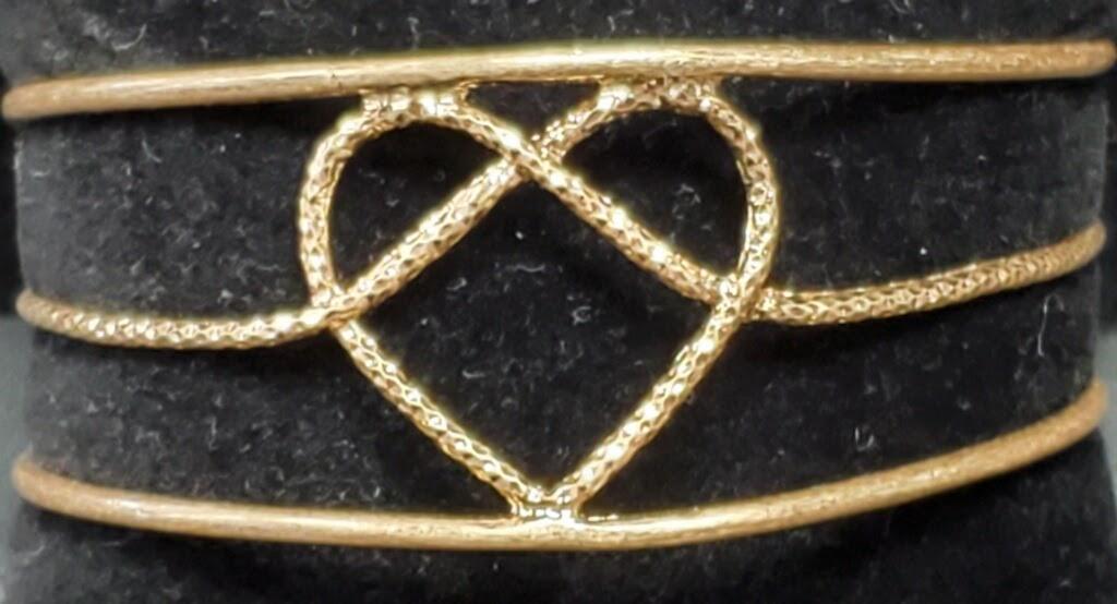 Twisted Heart Cuff Bracelet - Lady Dorothy Boutique