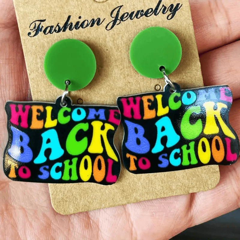 Welcome Back To School Earrings - Lady Dorothy Boutique