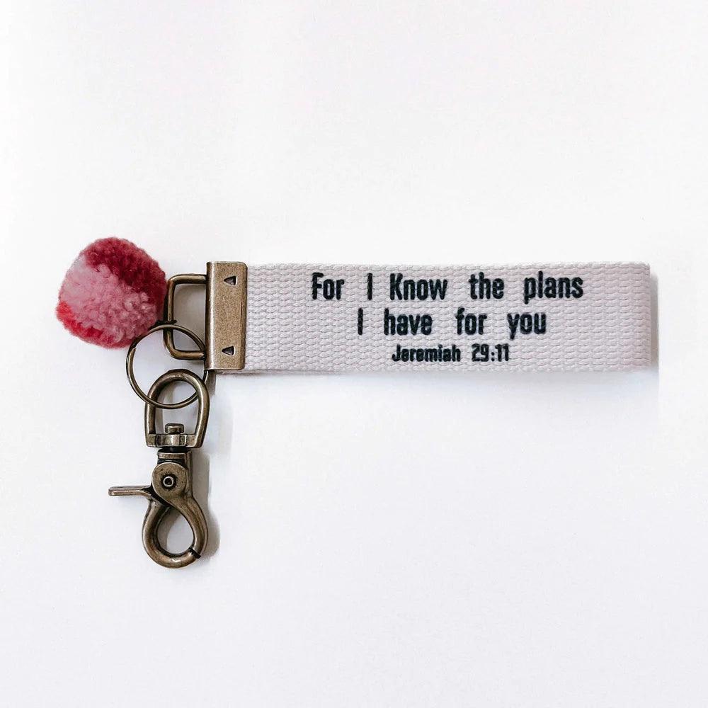 Words To Live By Canvas Keychain - Lady Dorothy Boutique
