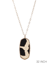 Animal Leather Necklace - Lady Dorothy Boutique