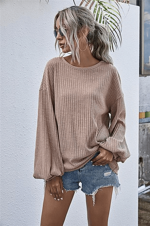 Bells In Taupe Blouse - Lady Dorothy Boutique