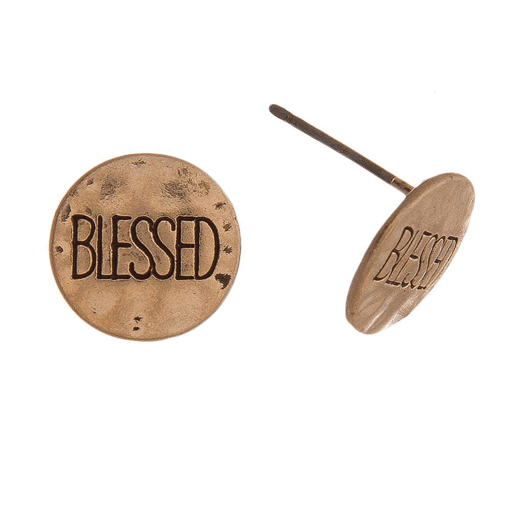 Blessed Stud Earrings - Lady Dorothy Boutique