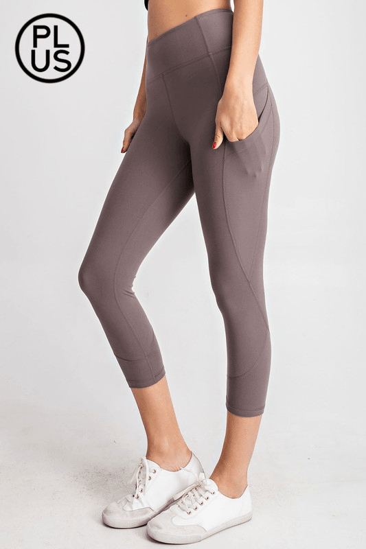 Butter Soft Capri Leggings With Pockets - Lady Dorothy Boutique