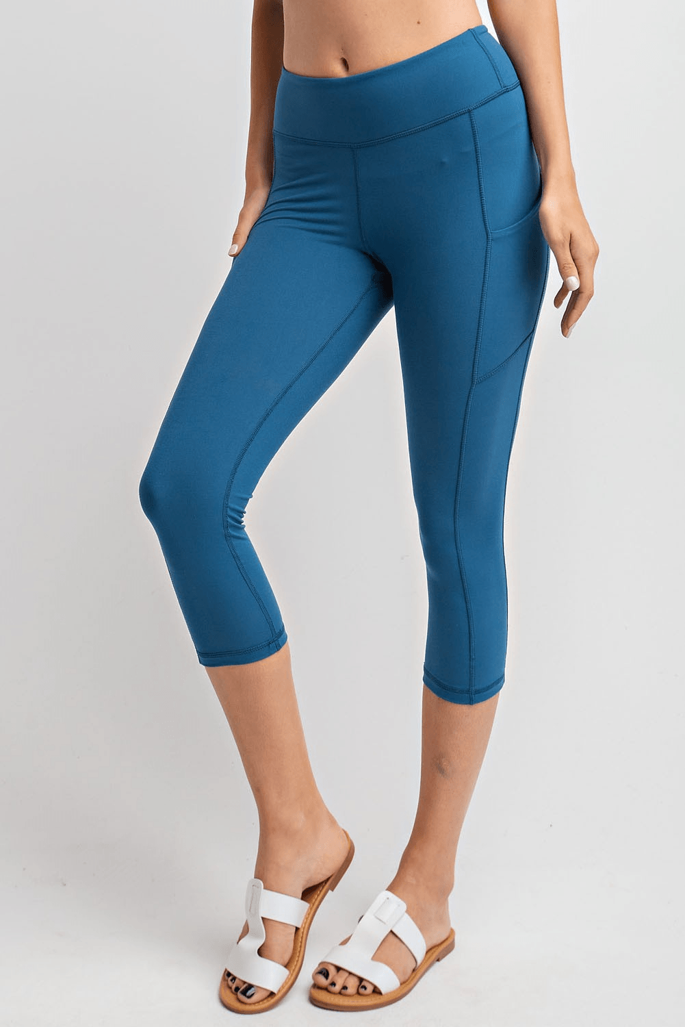 Butter Soft Capri Leggings With Pockets - Lady Dorothy Boutique