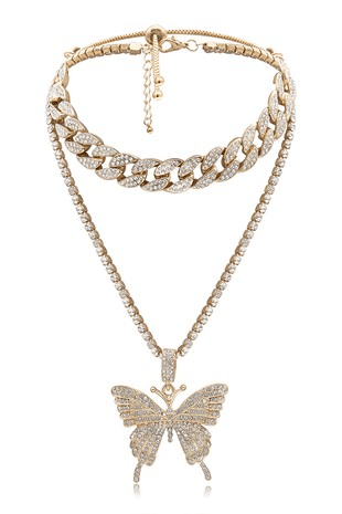 Butterfly Chain Necklace - Lady Dorothy Boutique