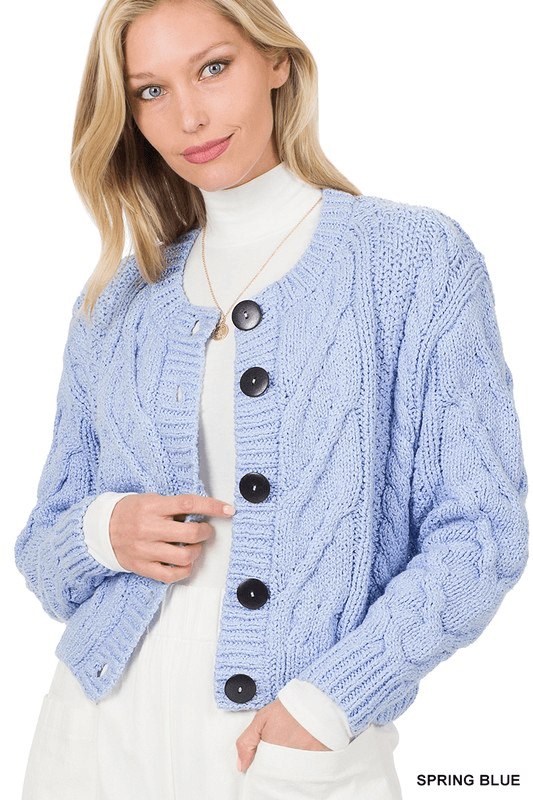 Button Sweater Cardigan - Lady Dorothy Boutique
