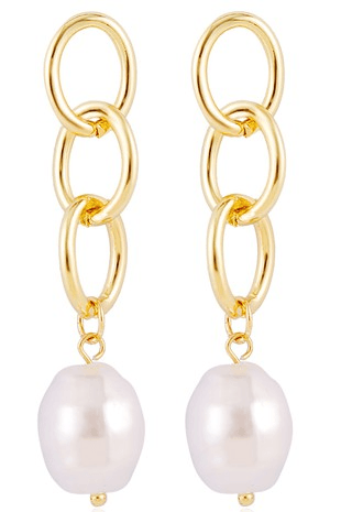 Chain Pearl Earrings - Lady Dorothy Boutique