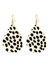 Cheetah Leather Earrings - Lady Dorothy Boutique