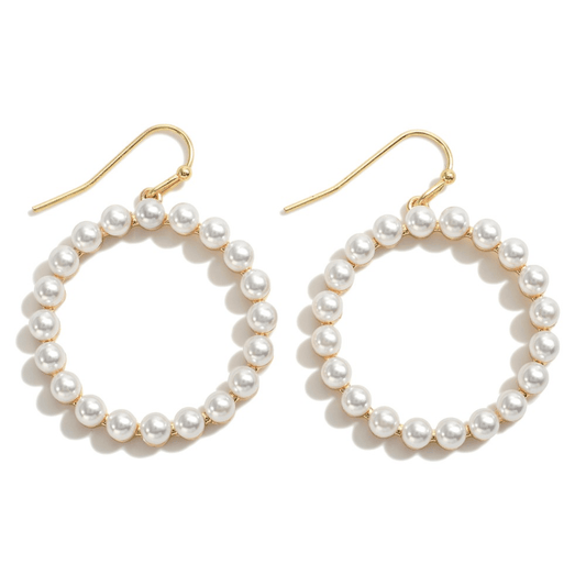 Circle Of Pearls Earrings - Lady Dorothy Boutique