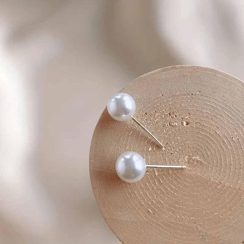 Classic Pearl Studs - Lady Dorothy Boutique