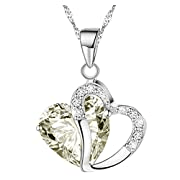 Crystal Heart Pendent Necklace - Lady Dorothy Boutique