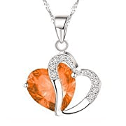 Crystal Heart Pendent Necklace - Lady Dorothy Boutique