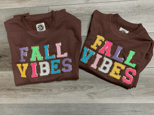 Fall Vibes Patch Sweatshirt - Lady Dorothy Boutique