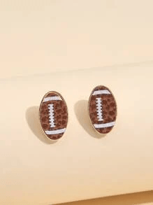 Football Stud Earrings - Lady Dorothy Boutique