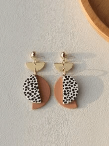 Geo Cheetah Earrings - Lady Dorothy Boutique