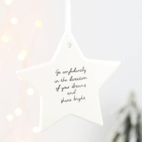 Go Confidently Star Ornament - Lady Dorothy Boutique