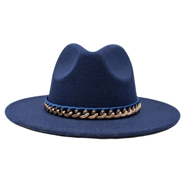 Gold Chain Fedora - Lady Dorothy Boutique