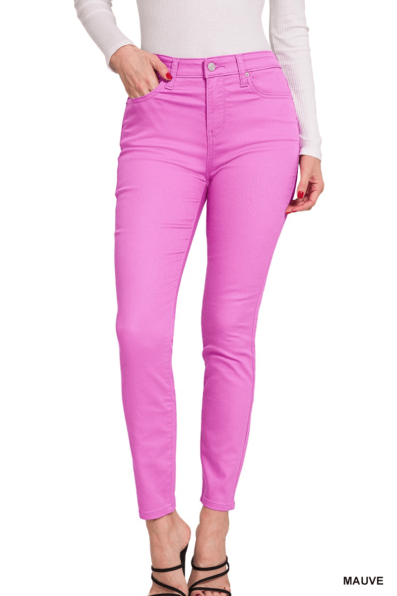 In Bloomin' Color Jeans - Lady Dorothy Boutique