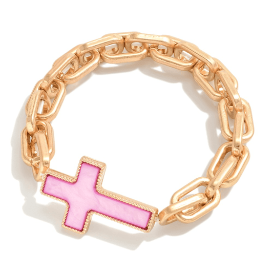 Interlocking Cross Bracelet - Lady Dorothy Boutique