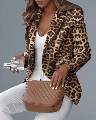 Leopard Blazer - Lady Dorothy Boutique