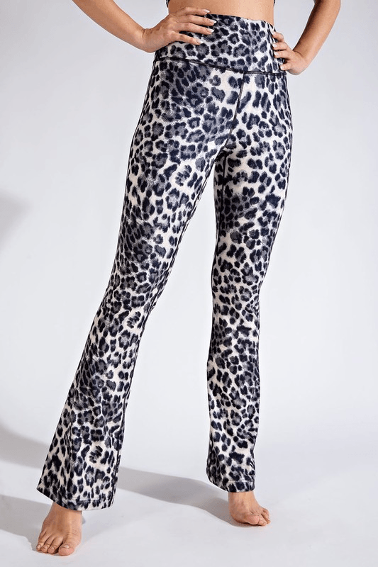 Leopard Butter Yoga Flare - Lady Dorothy Boutique