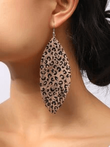 Leopard Leaf Earrings - Lady Dorothy Boutique