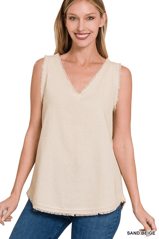 Livin' In Linen Sleeveless Top - Lady Dorothy Boutique