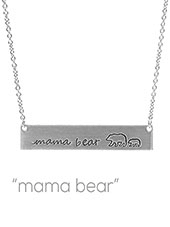 Mama Bear Bar Necklace - Lady Dorothy Boutique