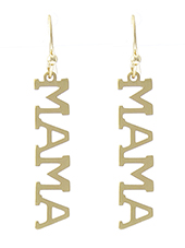 Mama Letter Earrings - Lady Dorothy Boutique