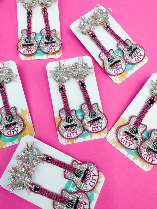 Music City Guitar Earrings - Lady Dorothy Boutique